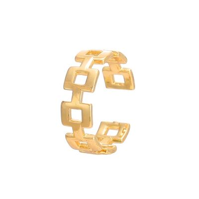 quality Hot Sale New 14K Gold Plated Punk Statement Finger Ring Jewelry for Women factory