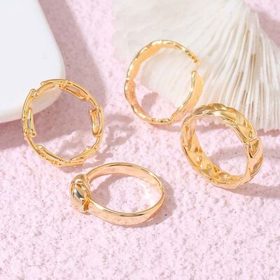 quality Wholesale Trendy 14K Gold Plated Adjustable Rings Minimalist Jewelry factory