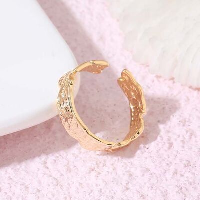 quality Wholesale Trendy 14K Gold Plated Adjustable Rings Minimalist Jewelry factory