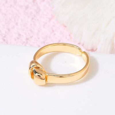 quality Wholesale Trendy 14K Gold Plated Adjustable Rings Minimalist Jewelry factory