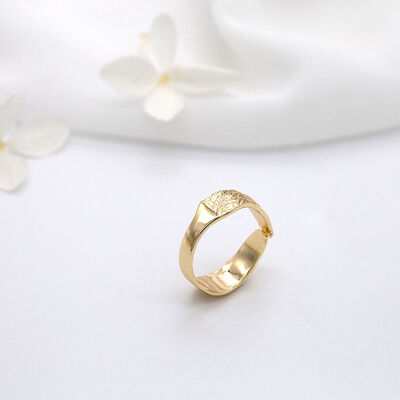 quality Hot Selling 14K Gold Plated Multi Shape Open Crown Round Design Diy Jewelry Ring factory