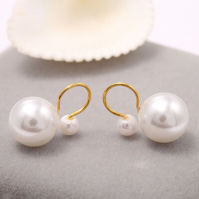 quality 2020 New Women Wholesale Inlaid Pearls 14k Gold Plated Earring Clip factory