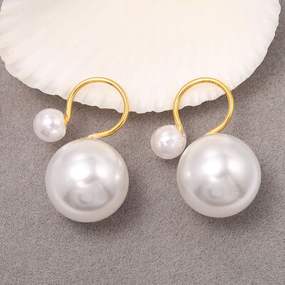 quality 2020 New Women Wholesale Inlaid Pearls 14k Gold Plated Earring Clip factory