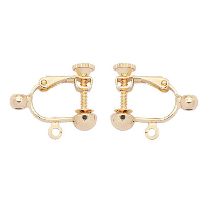 quality 14k Gold Plated High Quality Adjustable Spiral U-shaped Earrings Clip With No Ear Hole Jewelry Accessories  Earrings factory