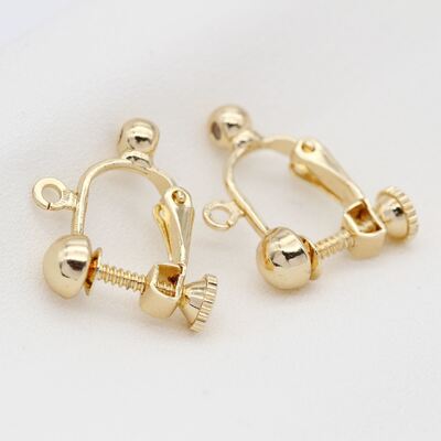 quality 14k Gold Plated High Quality Adjustable Spiral U-shaped Earrings Clip With No Ear Hole Jewelry Accessories  Earrings factory