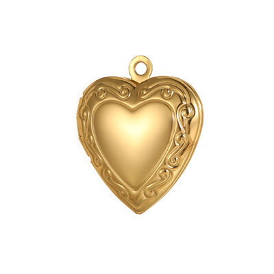 Quality Fashionable Charm Love Photo Box Pendant Couple Commemorative Gift Heart-Shaped Necklace Pendant Diy Jewelry Making Charms factory