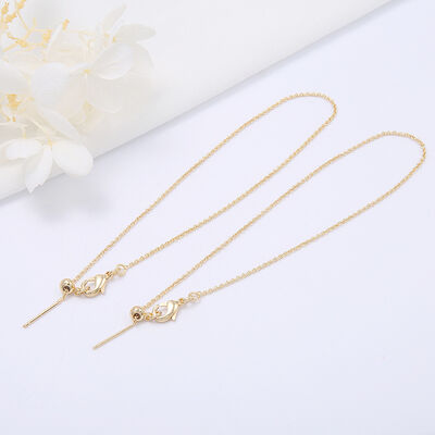 quality Factory Wholesale Brass14k Gold Plated Initial Adjustable Necklace Bracelet for Diy Jewelry Making Accessories factory