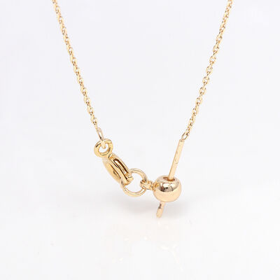 quality Factory Wholesale Brass14k Gold Plated Initial Adjustable Necklace Bracelet for Diy Jewelry Making Accessories factory