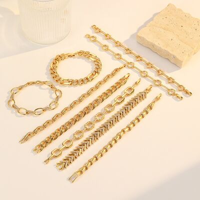 Quality 18K Gold Plated Fashionable Geometric Square Arrow Heart Zircon Charm Bracelet for Women High End Cuban Chain factory
