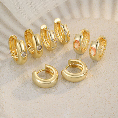 Quality Wholesale Fashion Geometric Water Drop Earrings for Women 14KGold Silver Plated Hoop Earrings Daily Jewelry Huggie Earrings factory